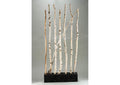 111539 7' Birch Screen in Rectangle Planter