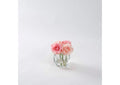 212196 Light and Dark Pink Roses in Glass Cube