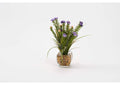 212242 Purple Wild Flowers in Glass Cube
