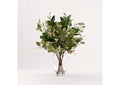 229026 Assorted Eucalyptus Sprays in Glass Pedestal Vase