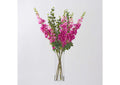 231054 Pu - Pk Delphiniums W - Ficus Benjamina in Glass Cylinder