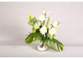234002 Roses,Snowball Spray,Cherry Blossom' S,& Philo in Glass Cylinder