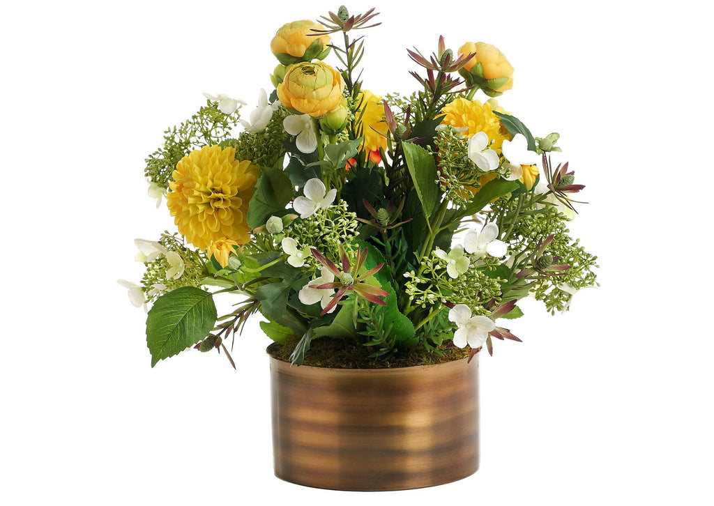 236004 Hydrangeas,Dahlias,& Ranunculus in Lincoln Bowl