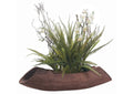 236021 Orchids,Staghorn,& Echeverias,In Dark Wooden Log