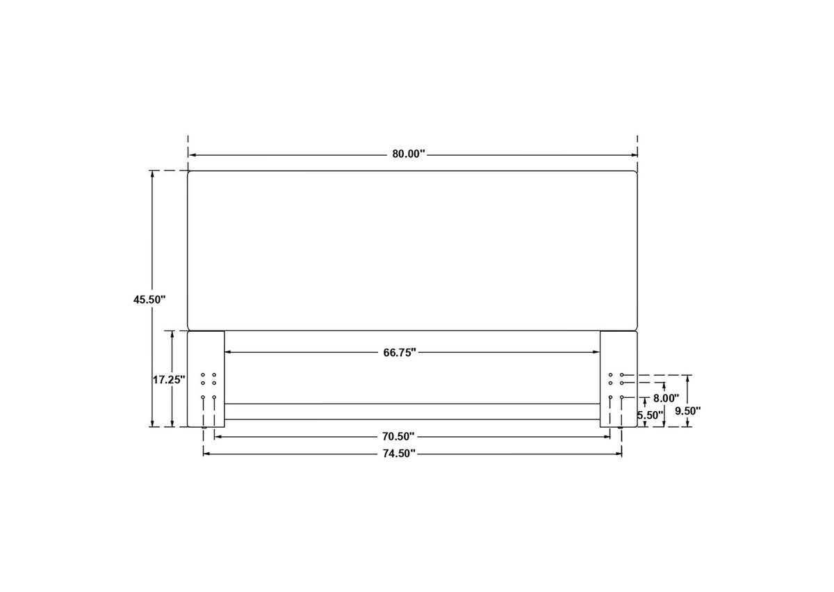 315980K Pirro Upholstered King Panel Headboard Sand