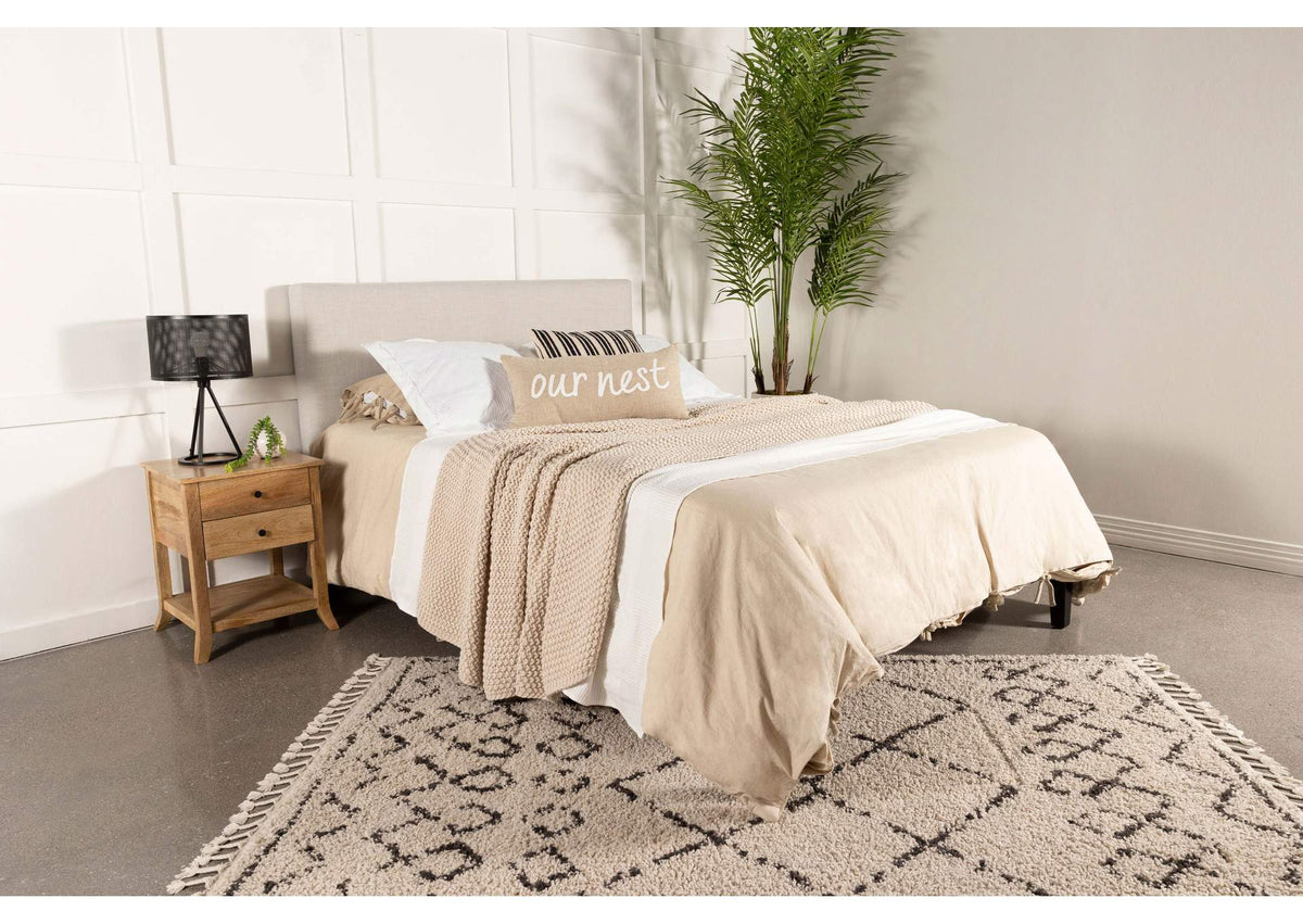315980K Pirro Upholstered King Panel Headboard Sand