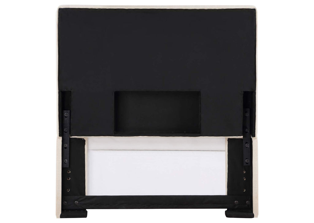 315980T Pirro Upholstered Twin Panel Headboard Sand