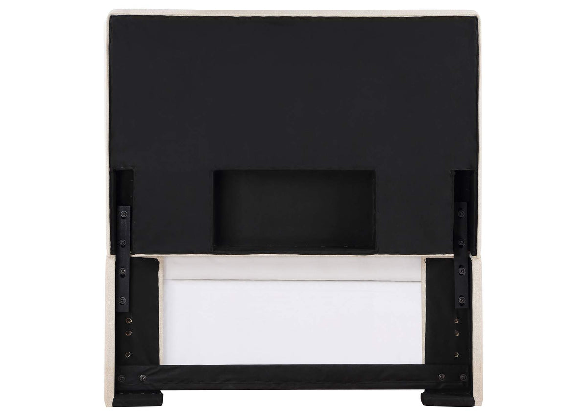 315980T Pirro Upholstered Twin Panel Headboard Sand