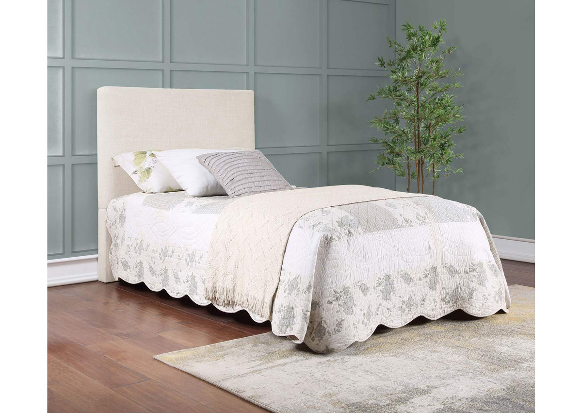 315980T Pirro Upholstered Twin Panel Headboard Sand