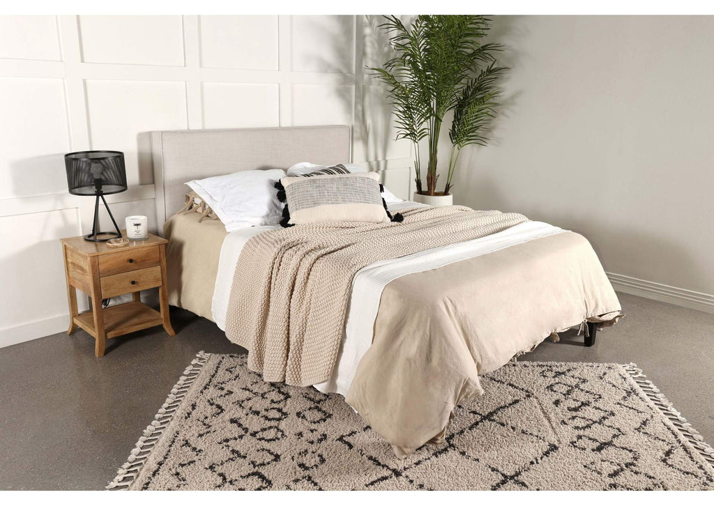 315993K Kosmo Upholstered King Panel Headboard Sand