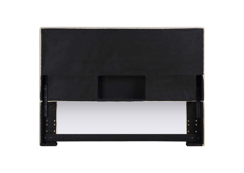 315993QF Kosmo Upholstered Queen or Full Panel Headboard Sand