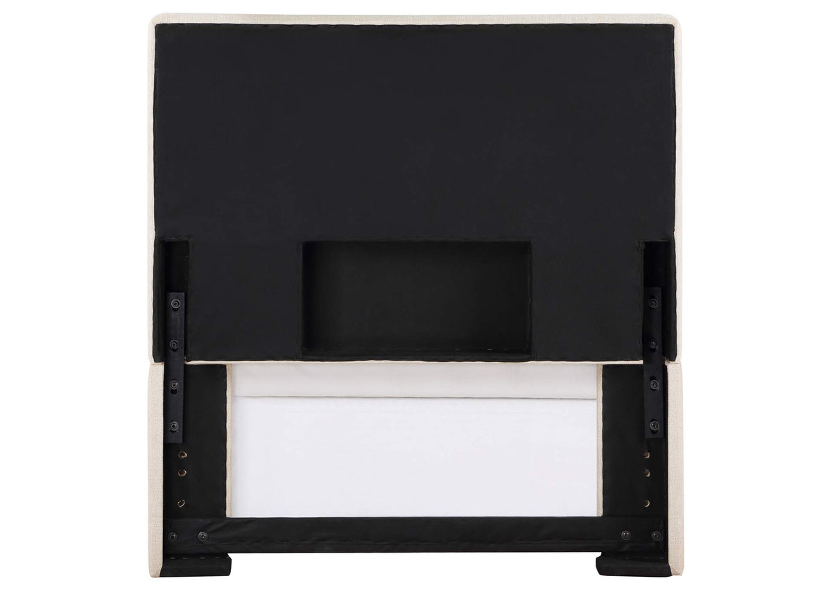 315993T Kosmo Upholstered Twin Panel Headboard Sand