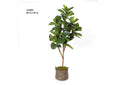 319909 7' Fiddle Leaf Fig Tree in Aged Copper Planter