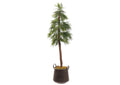 323603 6.5' Artemisia Tree in Copper Planter