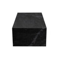 Ark Rectangle Cocktail Table in Genuine Black Marble by Diamond Sofa