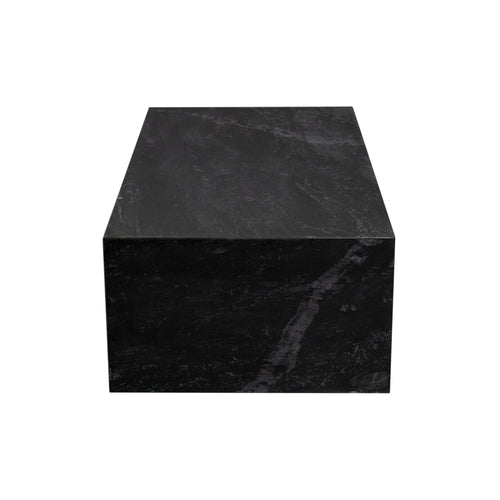 Ark Rectangle Cocktail Table in Genuine Black Marble by Diamond Sofa