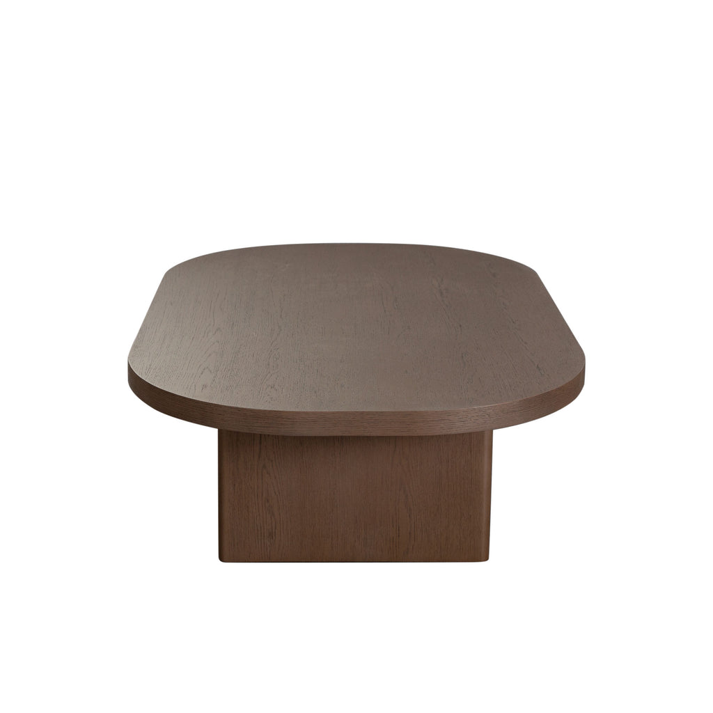 Aspen Oval Cocktail Table in Dark Oak finish by Diamond Sofa