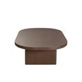 Aspen Oval Cocktail Table in Dark Oak finish by Diamond Sofa
