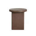 Aspen Round End Table in Dark Oak finish by Diamond Sofa