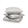 Diamond Silver 4pc King Quilt Set