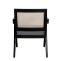 Carter Dining/Accent Chair in Solid Wood Frame in Black Finish w/ Natural Cane Seat Back by Diamond Sofa