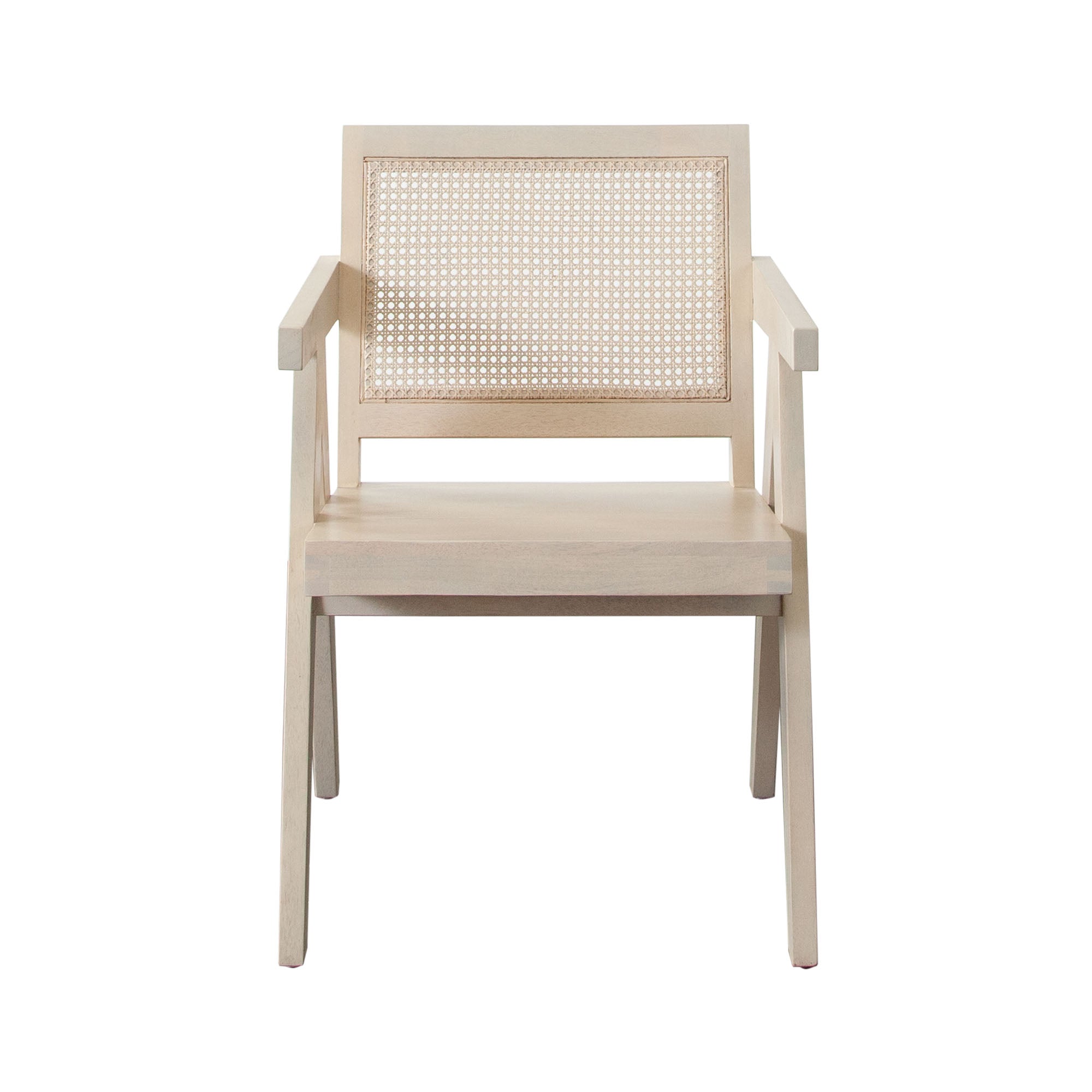Carter Dining/Accent Chair in Solid Wood Frame in Natural Finish w/ Natural Cane Seat Back by Diamond Sofa