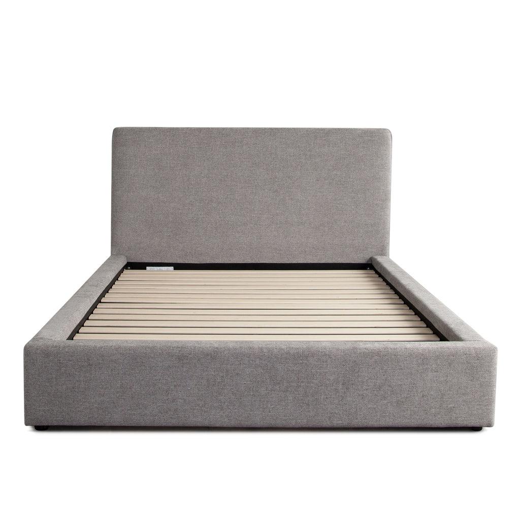 Cloud2 43" Low Profile Queen Bed in Grey Fabric by Diamond Sofa