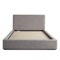Cloud2 43" Low Profile Queen Bed in Grey Fabric by Diamond Sofa