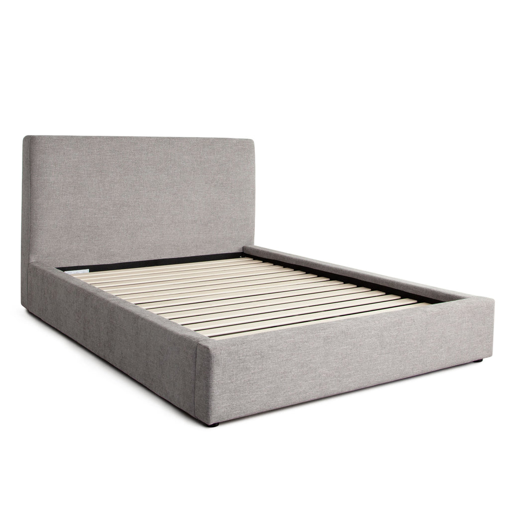 Cloud2 43" Low Profile Queen Bed in Grey Fabric by Diamond Sofa