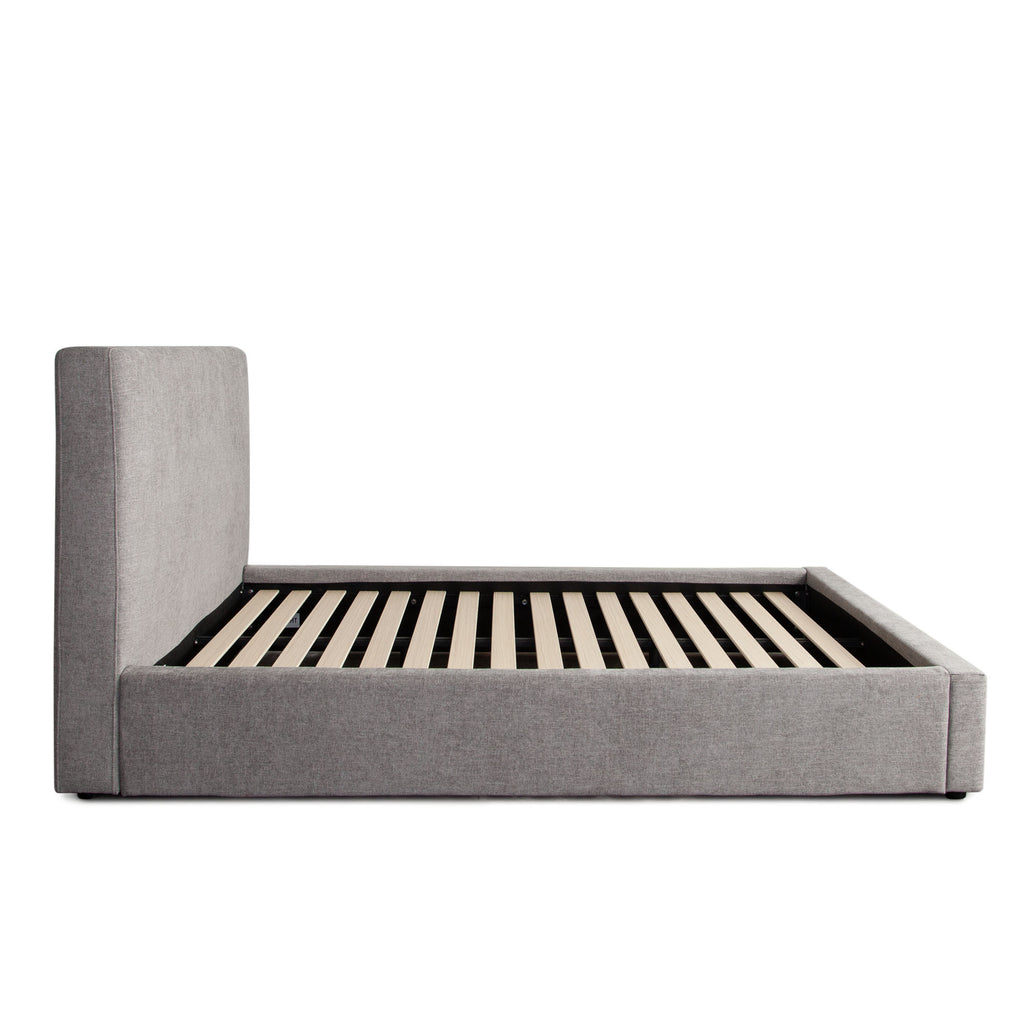 Cloud2 43" Low Profile Queen Bed in Grey Fabric by Diamond Sofa