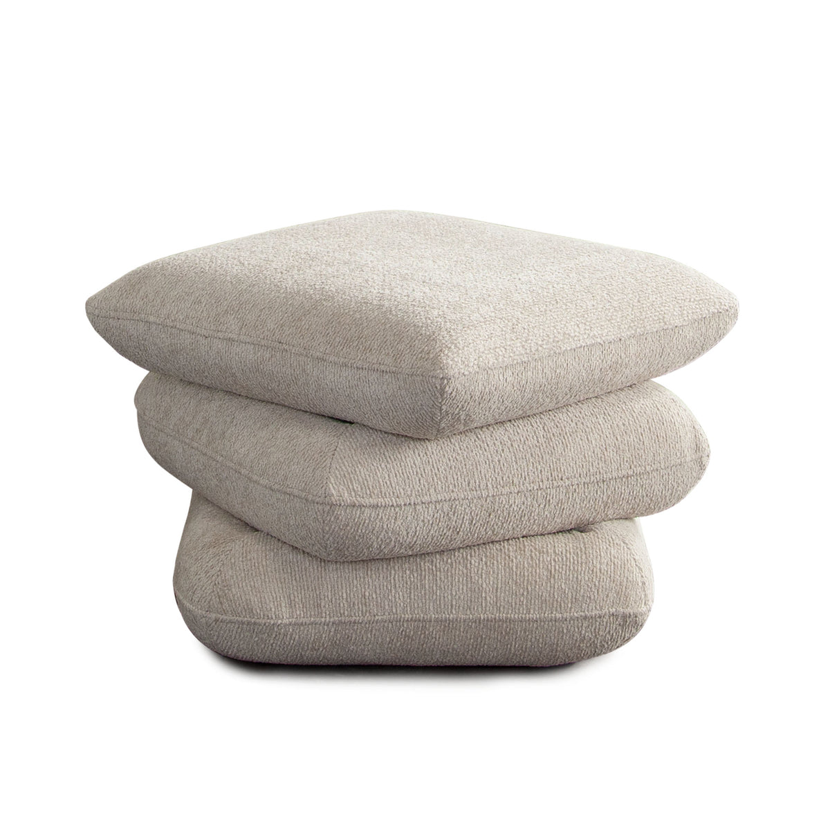 Code Three-Tiered Cushion Ottoman in Birch Performance Fabric by Diamond Sofa
