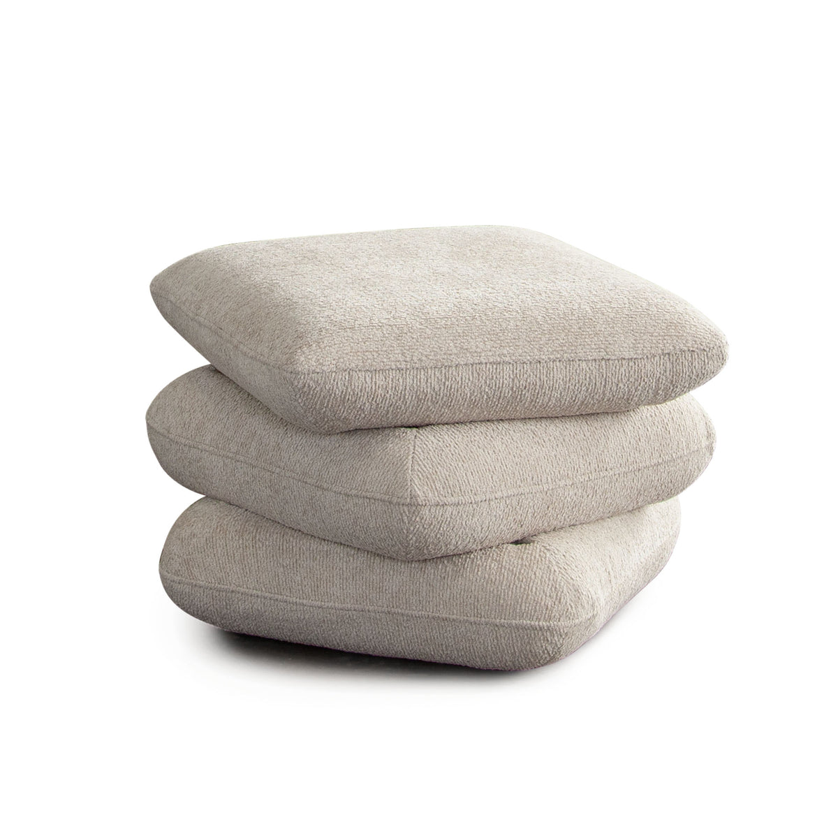 Code Three-Tiered Cushion Ottoman in Birch Performance Fabric by Diamond Sofa