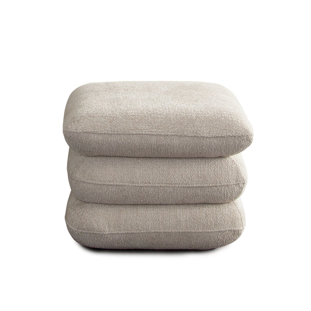 Code Three-Tiered Cushion Ottoman in Birch Performance Fabric by Diamond Sofa