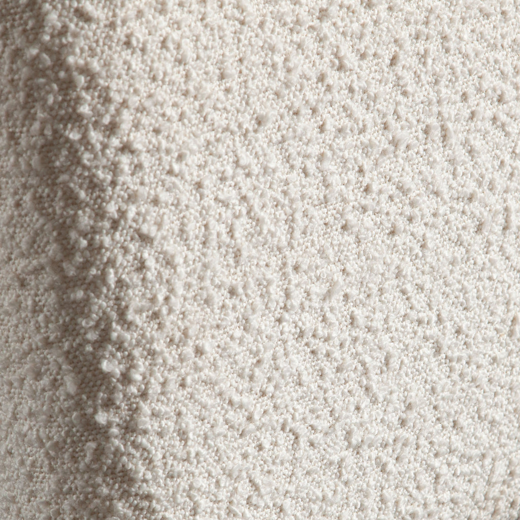 Conrad Accent Bench in Ivory Boucle Fabric by Diamond Sofa - styled in a staged room by Center Stage Home Design