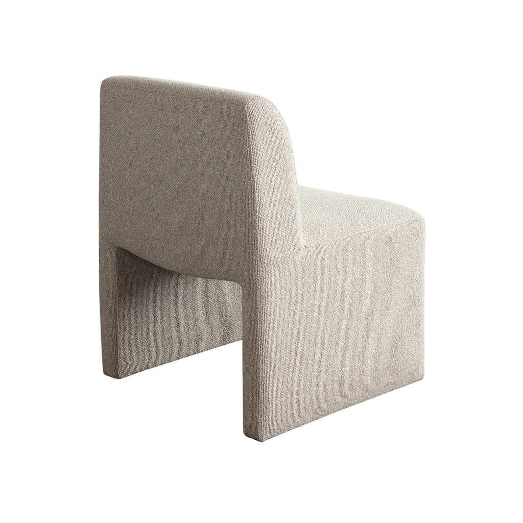 Coral Armless Dining/Accent Chair in Wheat Polyester Fabric by Diamond Sofa