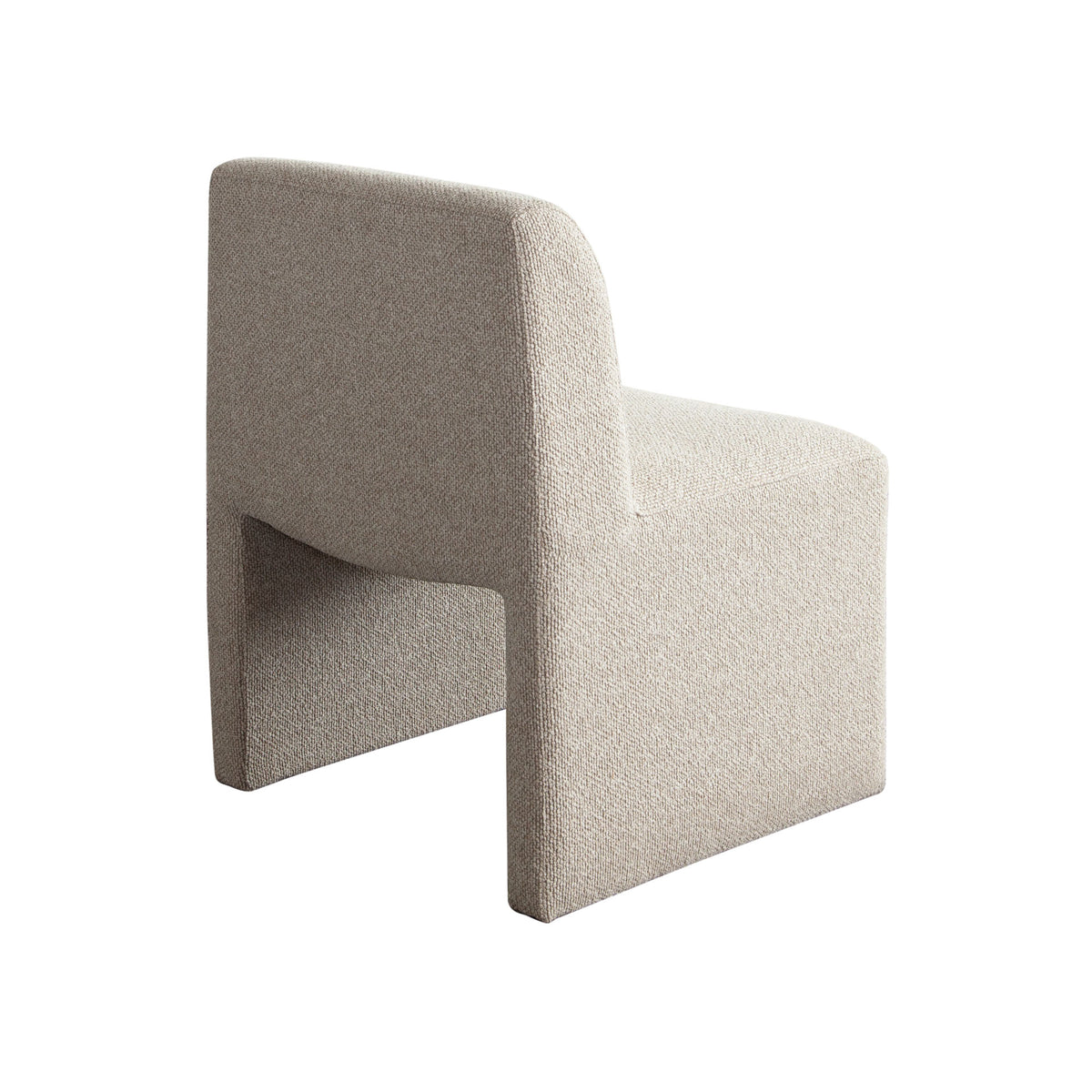 Coral Armless Dining/Accent Chair in Wheat Polyester Fabric by Diamond Sofa