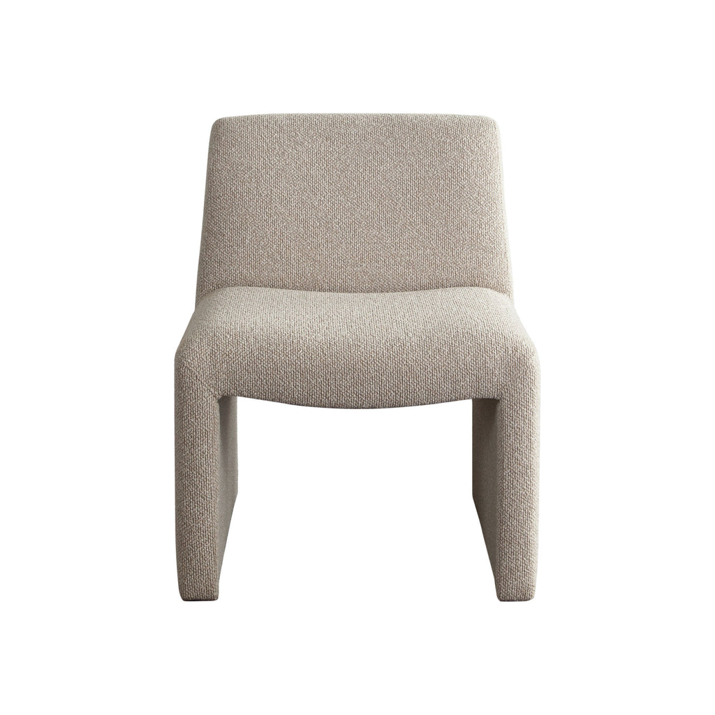 Coral Armless Dining/Accent Chair in Wheat Polyester Fabric by Diamond Sofa