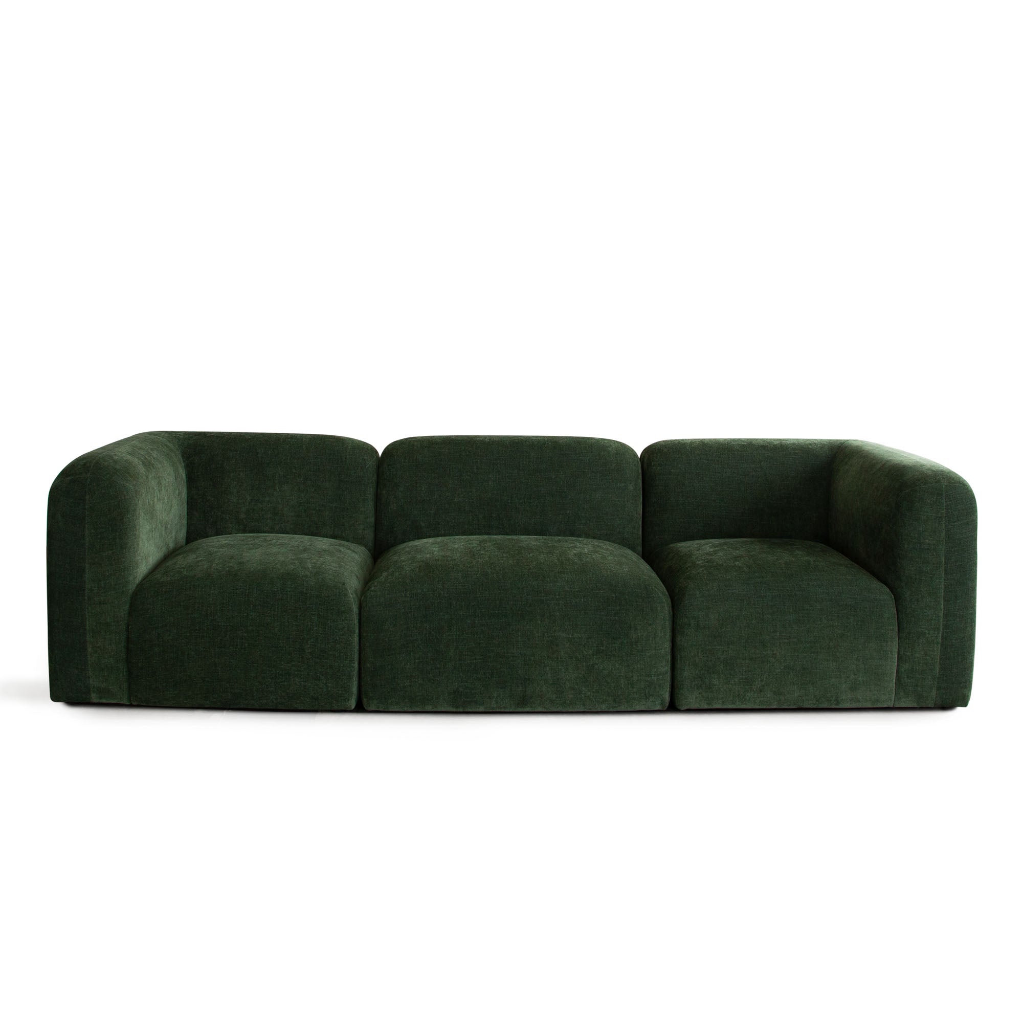 Echo 3PC Modular Sofa in Spruce Green Fabric by Diamond Sofa