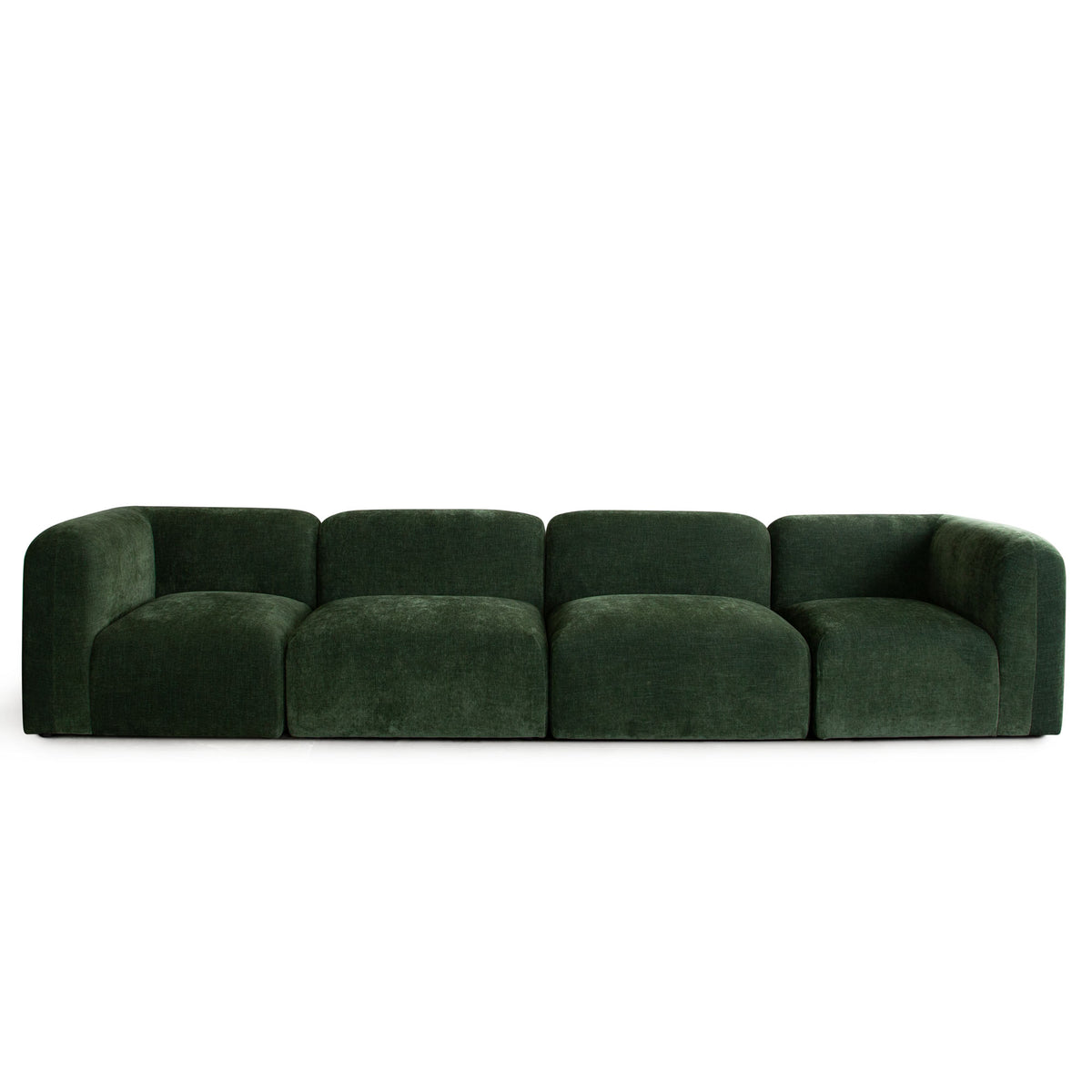 Echo 3PC Modular Sofa in Spruce Green Fabric by Diamond Sofa