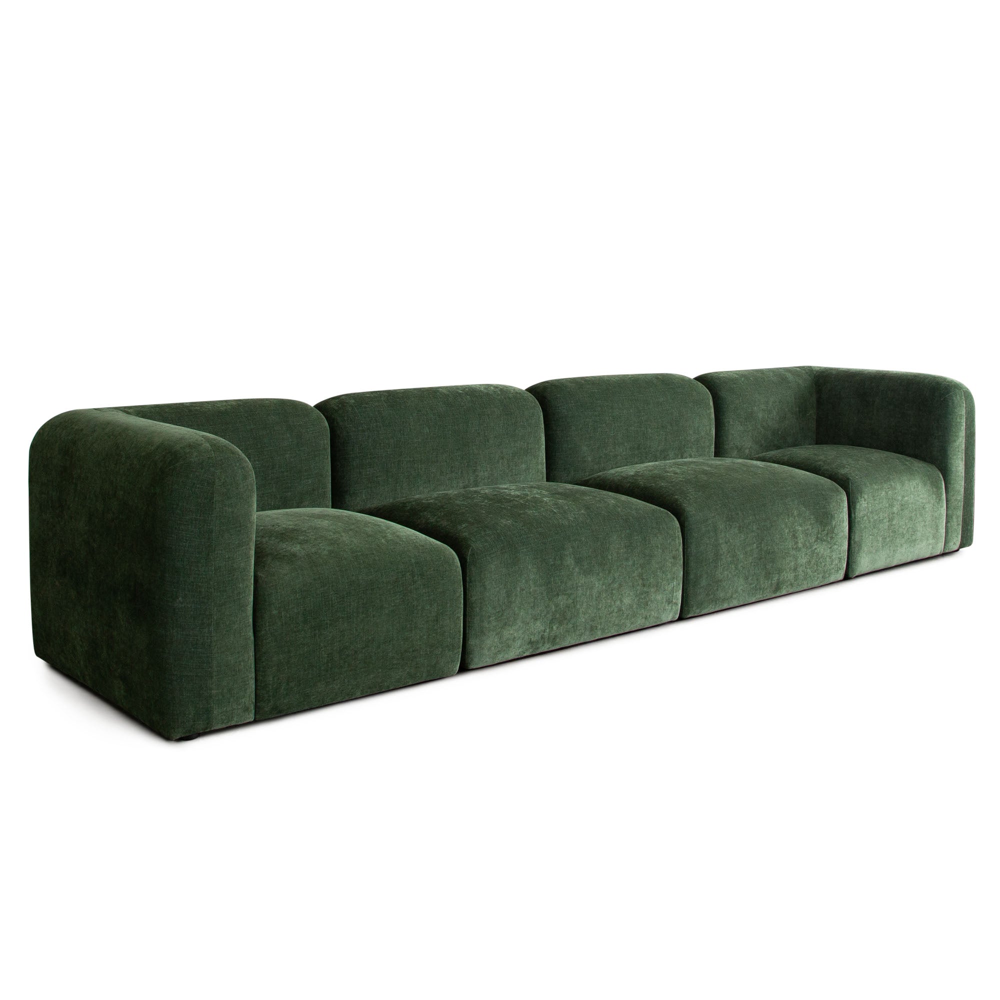 Echo 3PC Modular Sofa in Spruce Green Fabric by Diamond Sofa