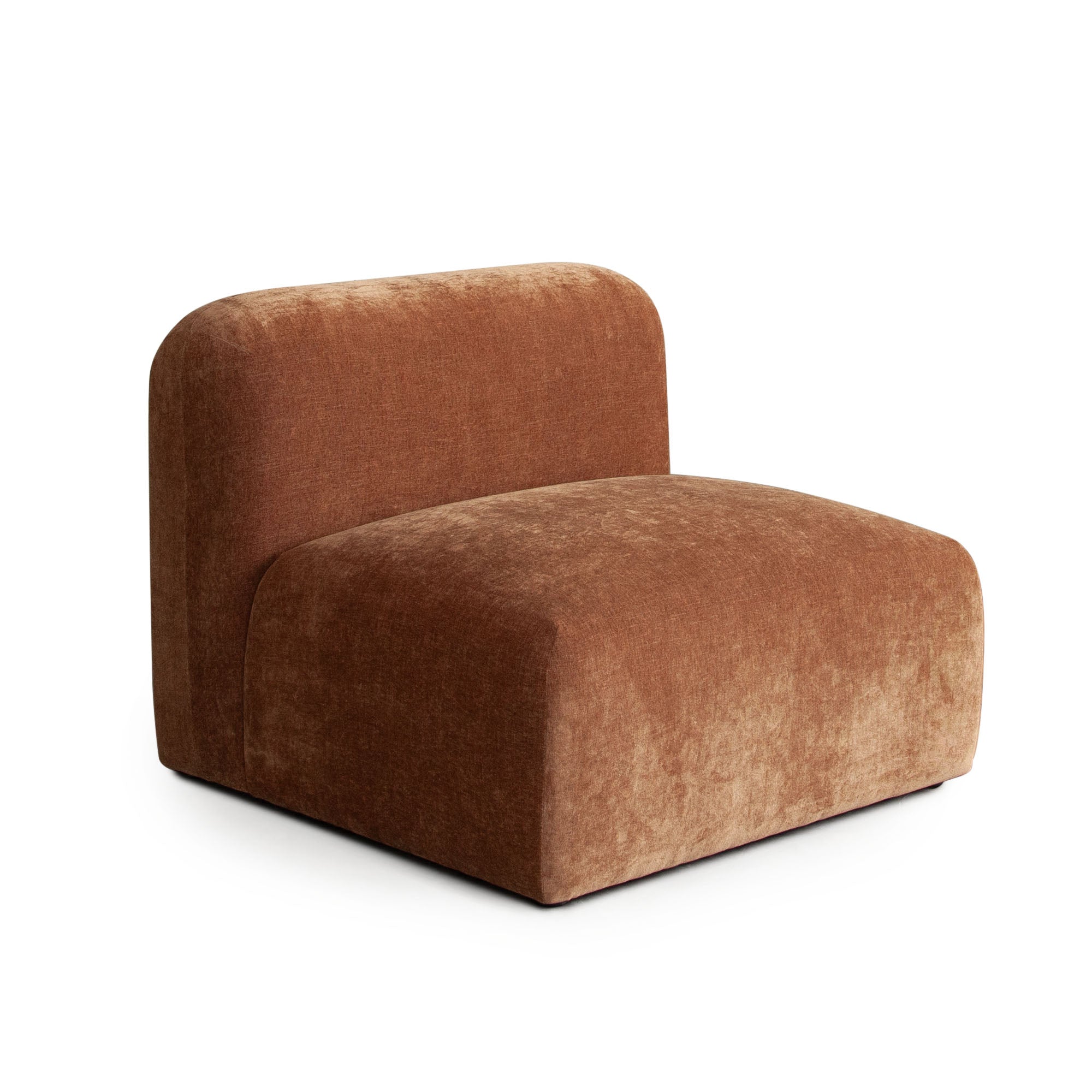 Echo Armless Chair in Amber Fabric by Diamond Sofa