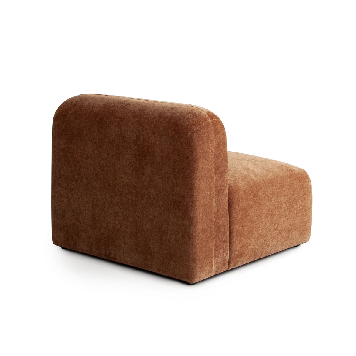 Echo Armless Chair in Amber Fabric by Diamond Sofa