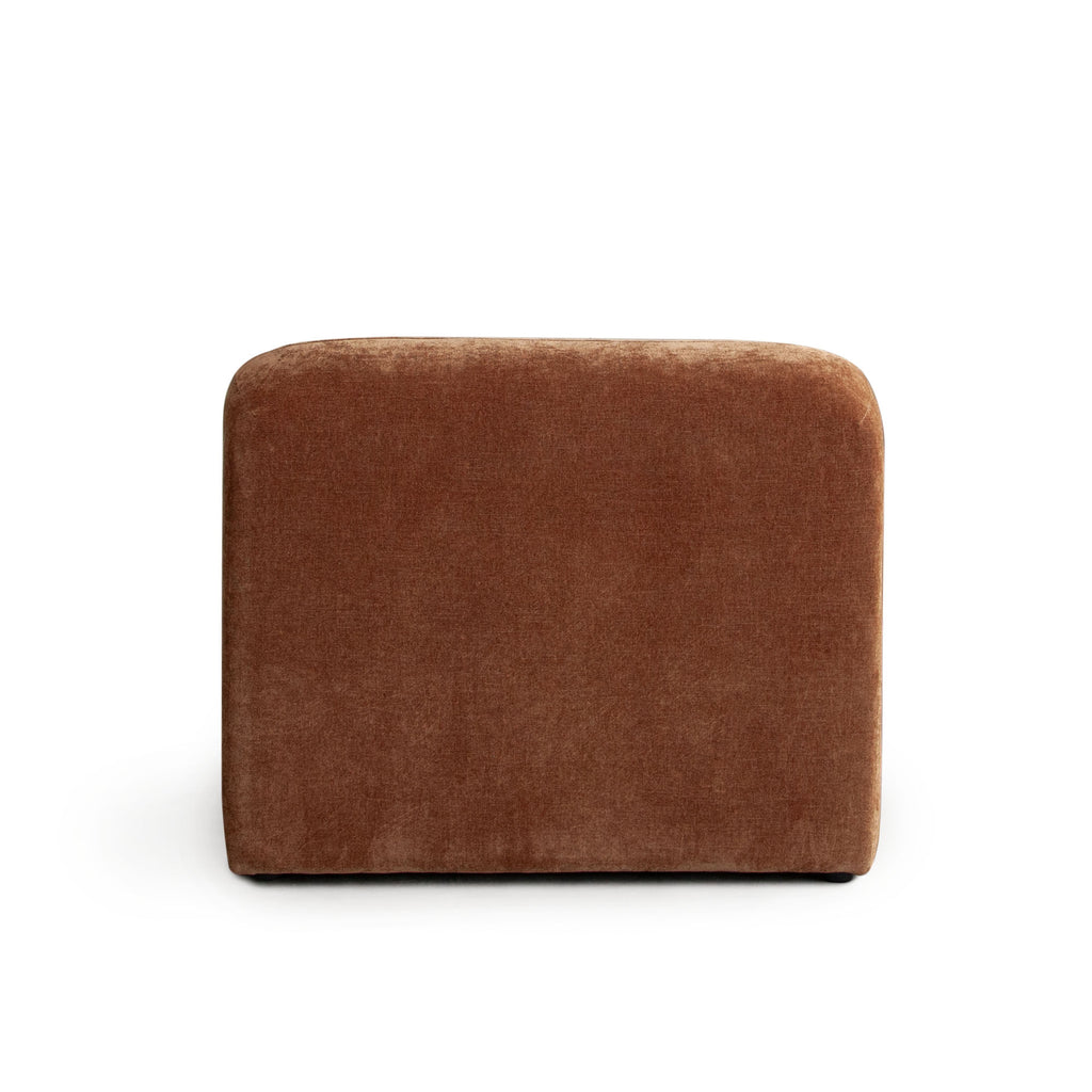 Echo Armless Chair in Amber Fabric by Diamond Sofa