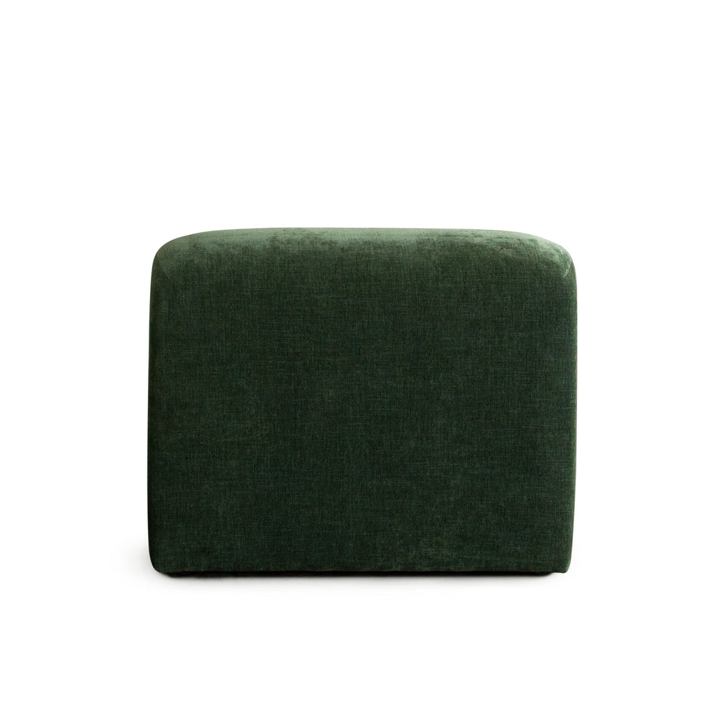 Echo Armless Chair in Spruce Green Fabric by Diamond Sofa