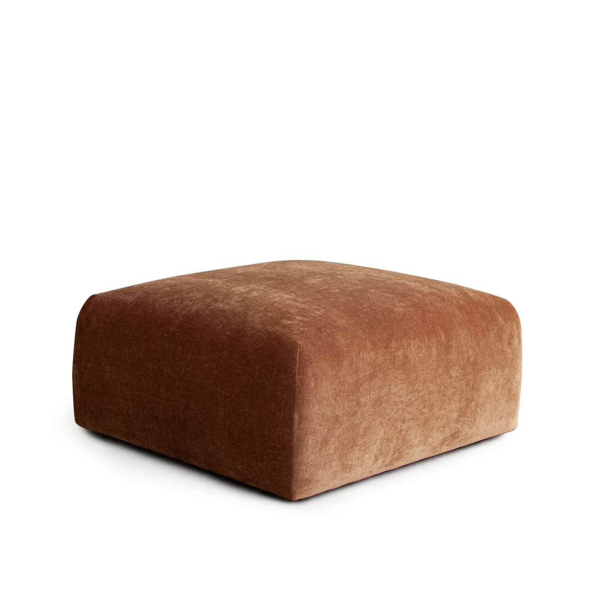 Echo Square Ottoman in Amber Fabric by Diamond Sofa