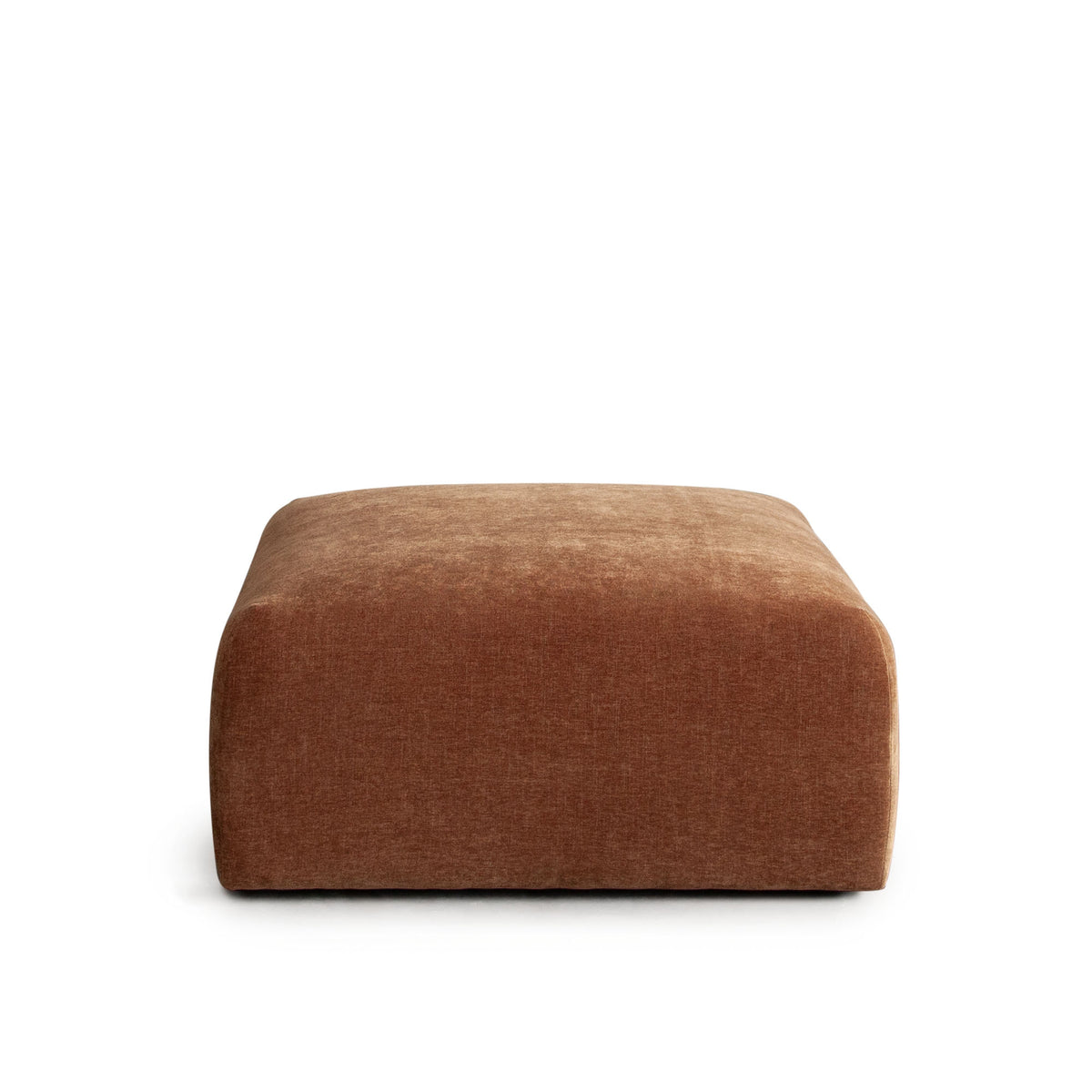 Echo Square Ottoman in Amber Fabric by Diamond Sofa