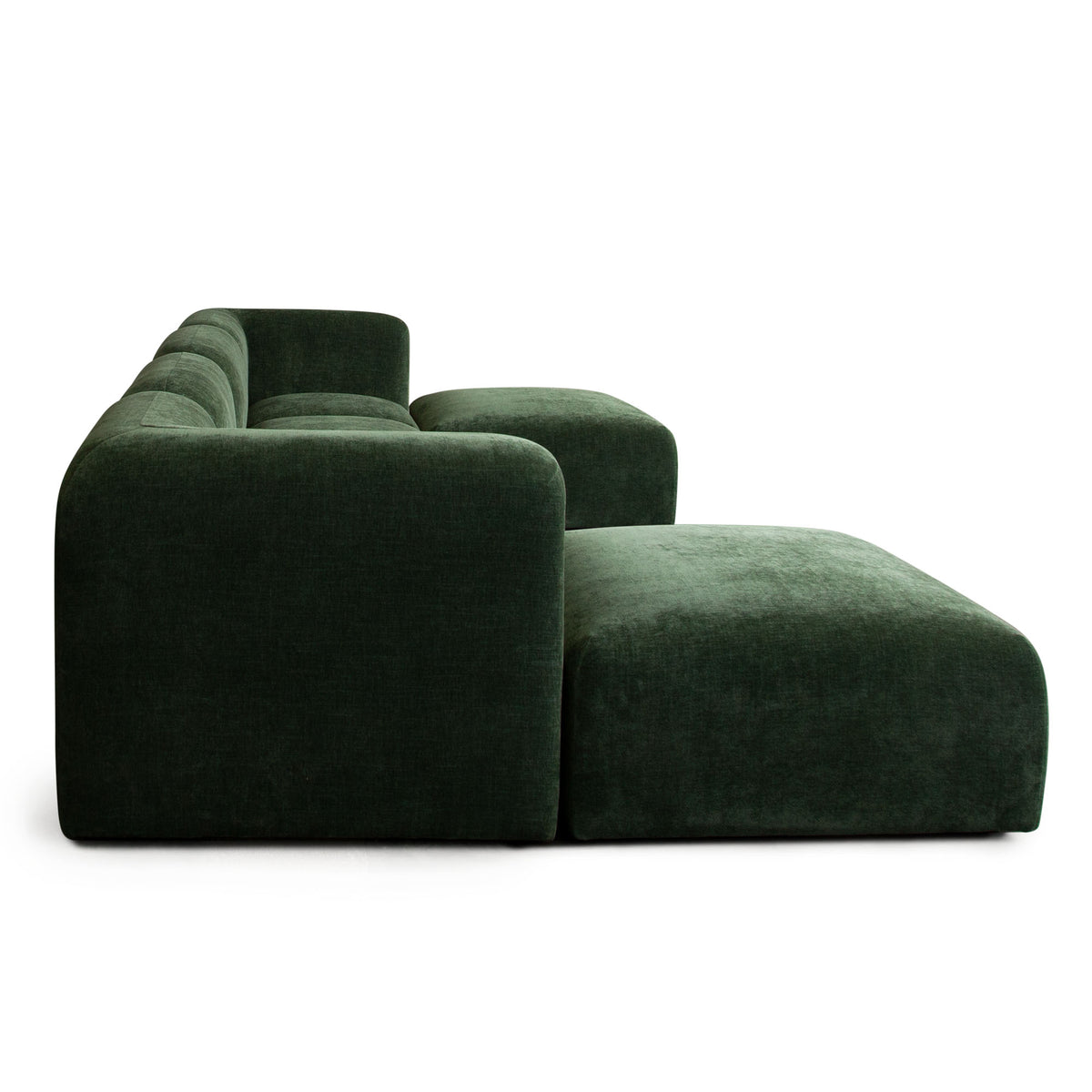 Echo Square Ottoman in Spruce Green Fabric by Diamond Sofa