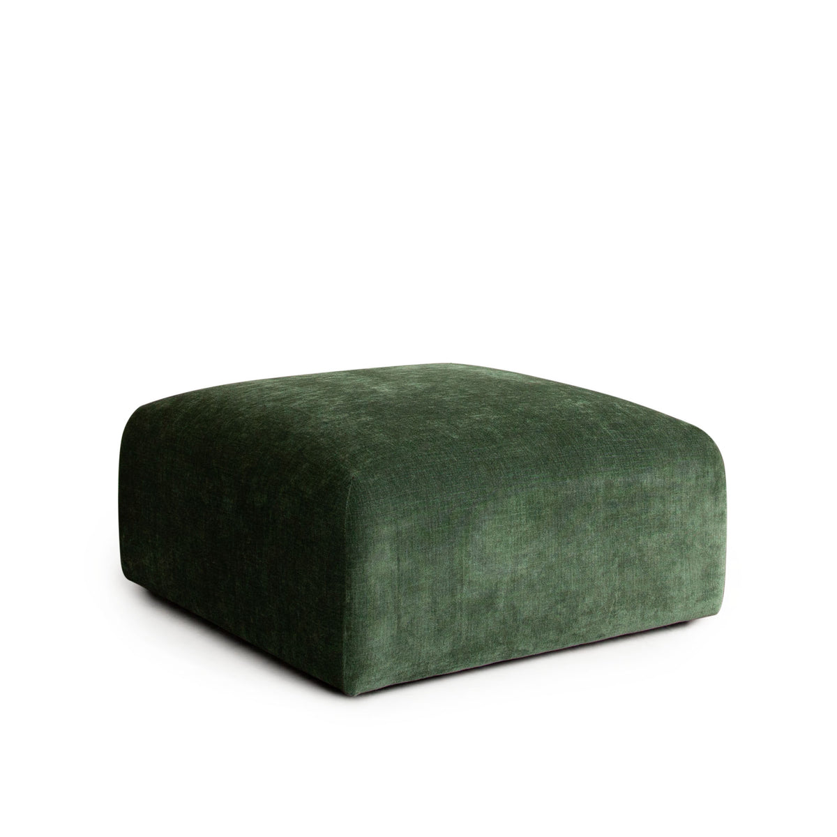 Echo Square Ottoman in Spruce Green Fabric by Diamond Sofa