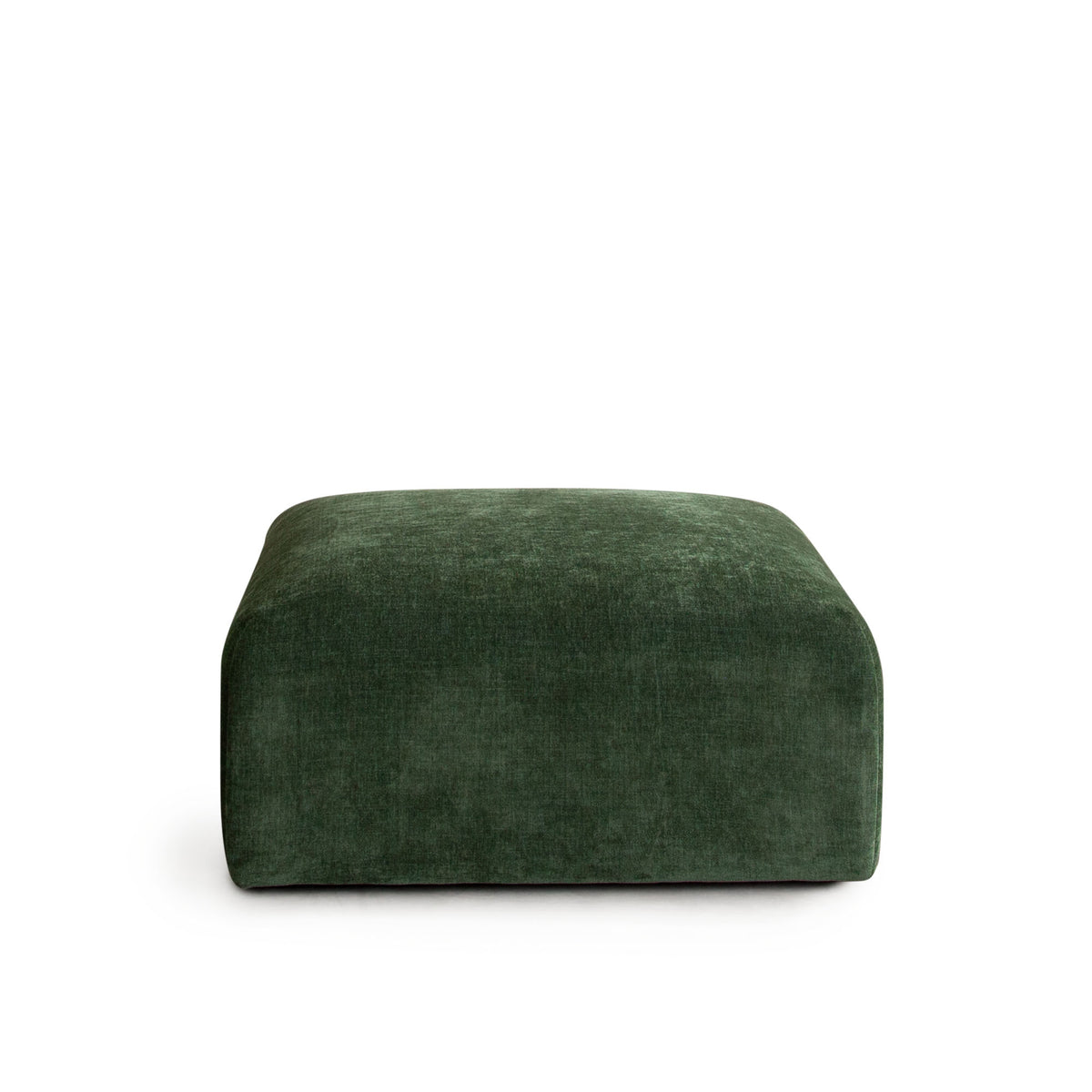 Echo Square Ottoman in Spruce Green Fabric by Diamond Sofa