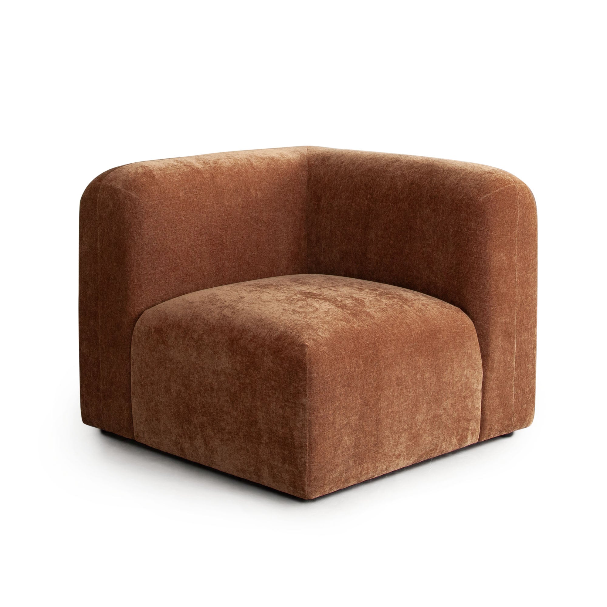 Echo Universal Square Corner Chair in Amber Fabric by Diamond Sofa